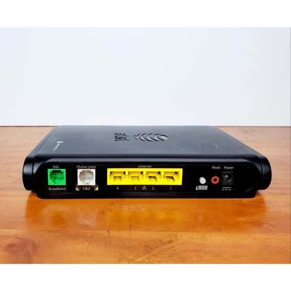 Motorola NVG510 WiFi 4-Port DSL Modem Router for AT&T U-Verse Wireless Router - Picture 3 of 6